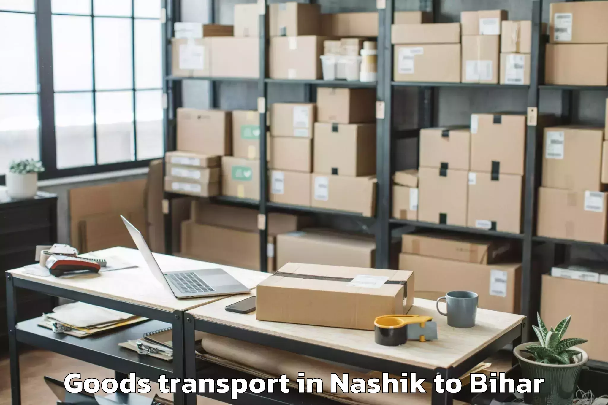 Book Nashik to Laheriasarai Goods Transport Online